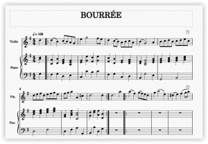 步列舞曲 – Bourree