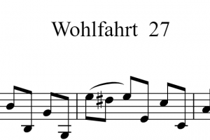 沃尔法特 练习曲 27 Wohlfahrt No.27