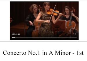 a小调第一协奏曲 巴赫 Bach a minor 1041