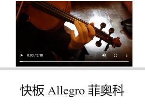 菲奥科 快板 Fiocco Allegro – AMEB 6