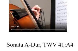 Violin Sonata in A Major, TWV 41:A4: I. Andante & II. Vivace – AMEB 6